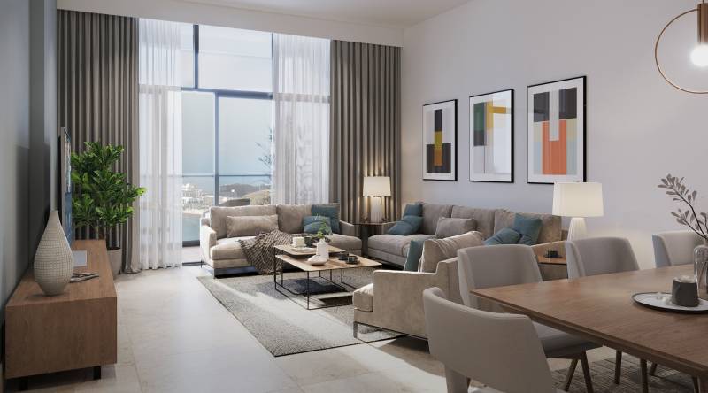 Perla II: Luxuriously furnished 4-bedroom duplex situated in Abu Dhabi