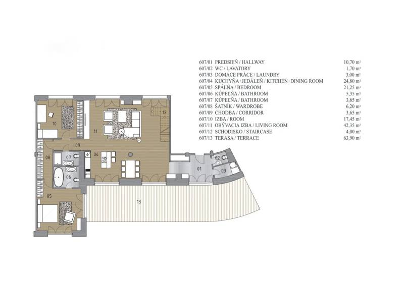 Sale Three bedroom apartment, Three bedroom apartment, Štúrova, Bratis