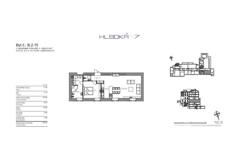 Rent One bedroom apartment, One bedroom apartment, Hlboká cesta, Brati