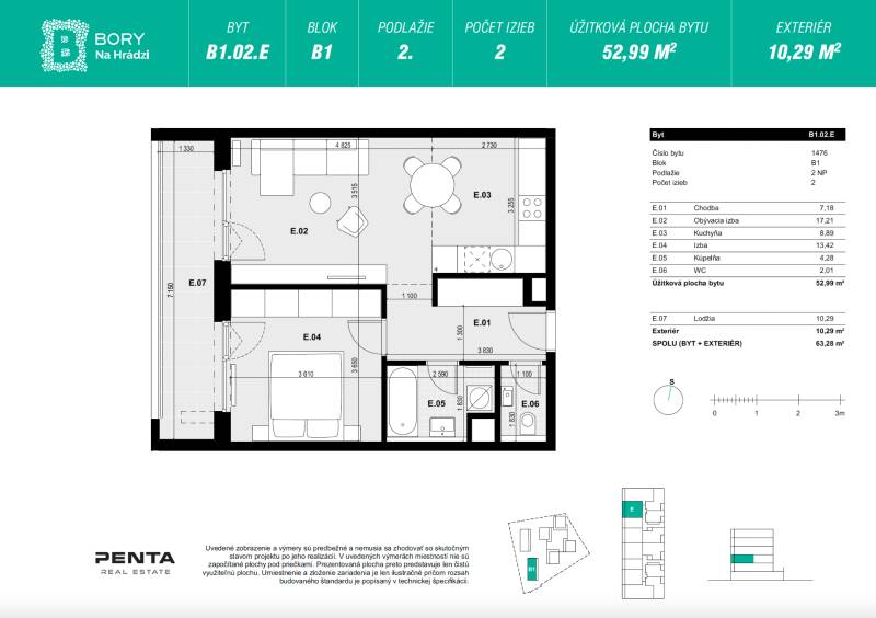 Sale One bedroom apartment, One bedroom apartment, Mateja Encingera, B