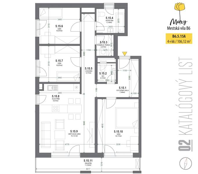 Modern 4-Room Apartment with Terrace in Nový Ružinov, Bratislava