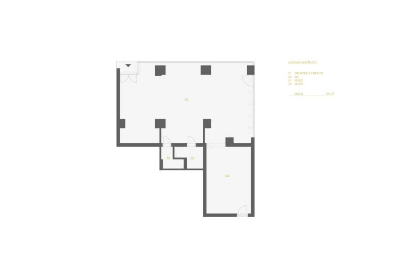 Sale Commercial premises, Commercial premises, Račianska, Bratislava -
