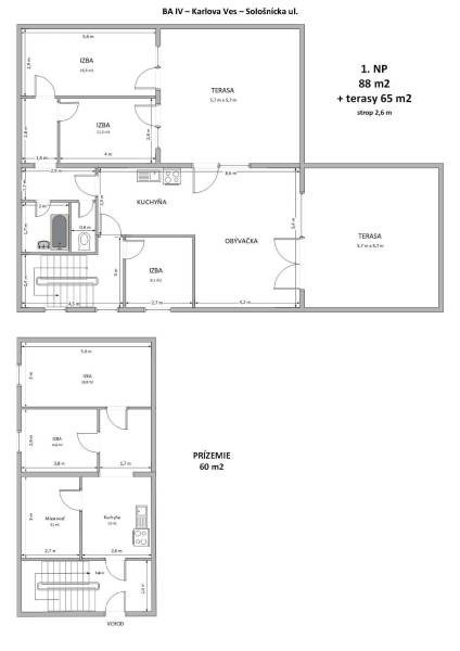 Sale Four+ bedroom apartment, Four+ bedroom apartment, Sološnická, Bra