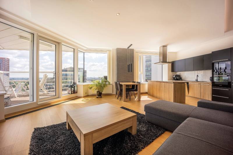 Modern 3-Room Apartment with Stunning Danube Views in Bratislava