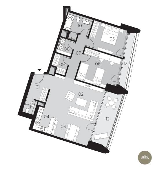 Rent Two bedroom apartment, Two bedroom apartment, Pribinova, Bratisla