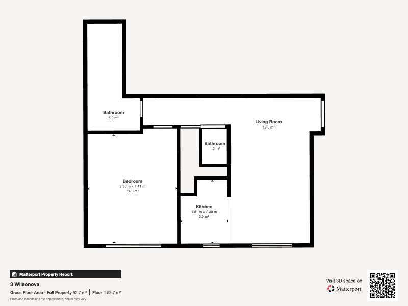 Sale One bedroom apartment, One bedroom apartment, Wilsonova, Bratisla