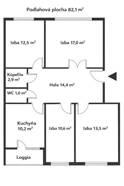 Sale Three bedroom apartment, Three bedroom apartment, Vyšehradská, Br
