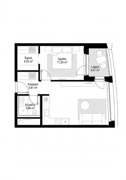 Rent One bedroom apartment, One bedroom apartment, Čulenova, Bratislav