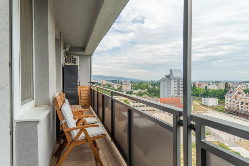 Sunny 3-Room Apartment with City Views in Bratislava