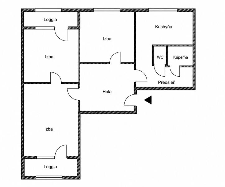Sale Two bedroom apartment, Two bedroom apartment, Lachova, Bratislava