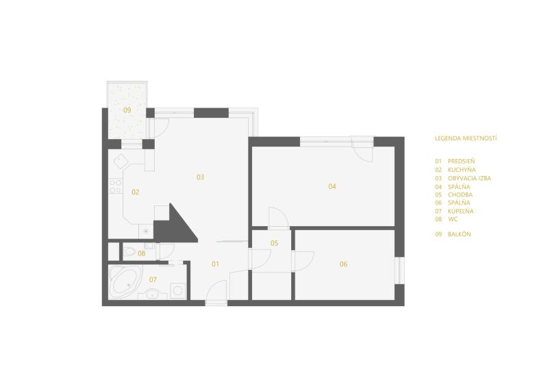 Spacious 3-Room Apartment in Bratislavas Karlova Ves