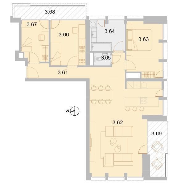 Sale Three bedroom apartment, Three bedroom apartment, Mierová, Bratis