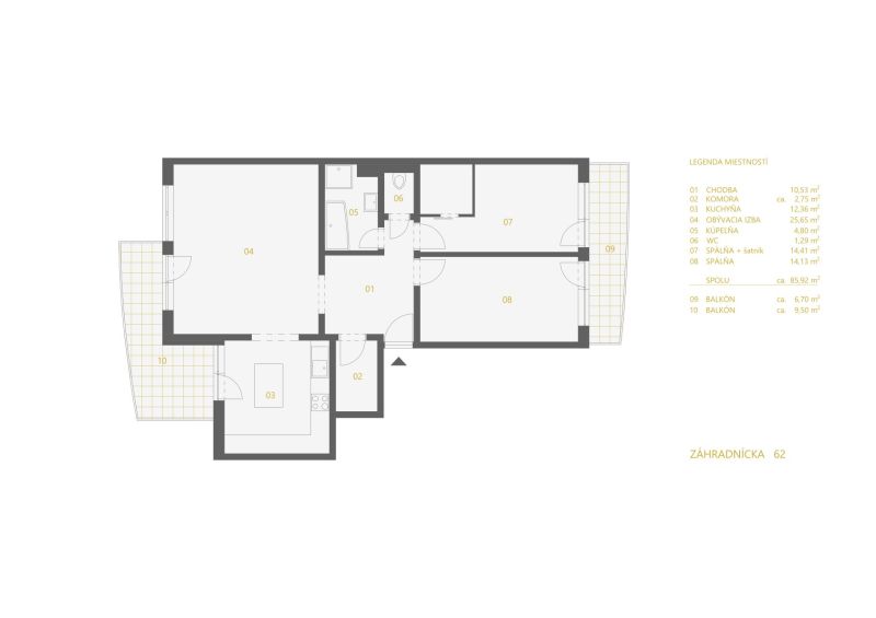 Sale Two bedroom apartment, Two bedroom apartment, Záhradnícka, Bratis