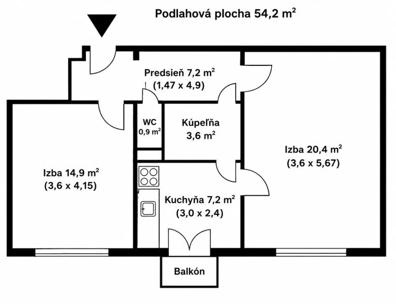 Sale One bedroom apartment, One bedroom apartment, Exnárova, Bratislav