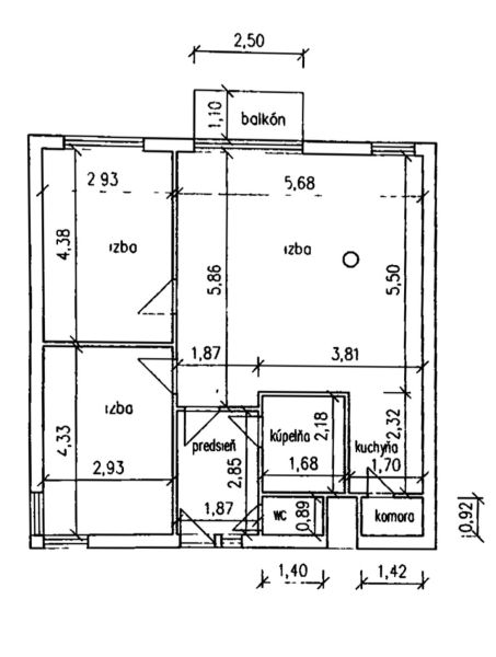 Sale Two bedroom apartment, Two bedroom apartment, Robotnícka, Senec, 