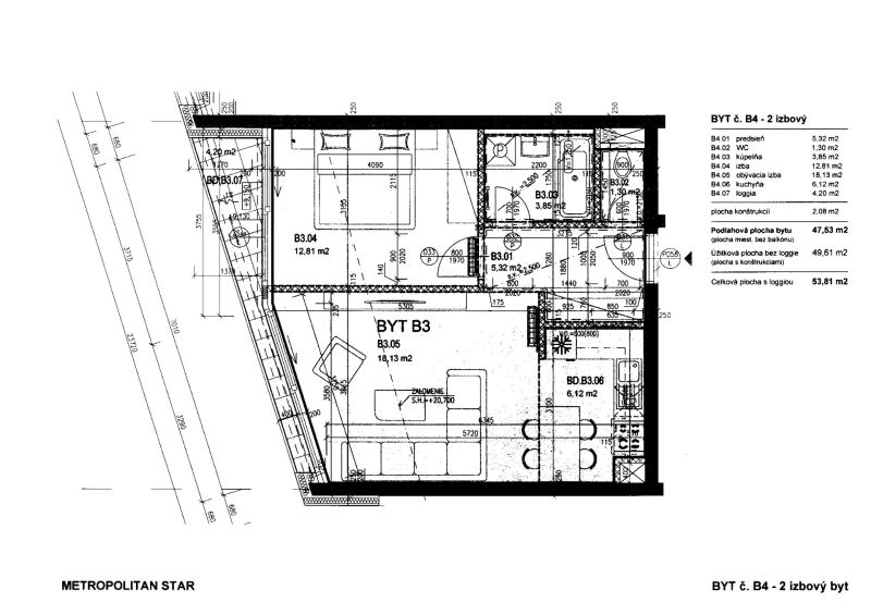 Sale One bedroom apartment, One bedroom apartment, Banskobystrická, Br