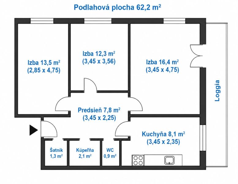 Sale Two bedroom apartment, Two bedroom apartment, Račianska, Bratisla